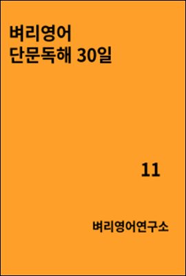 벼리영어 단문독해 30일