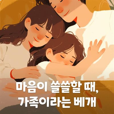 마음이 쓸쓸할 때, 가족이라는 베개