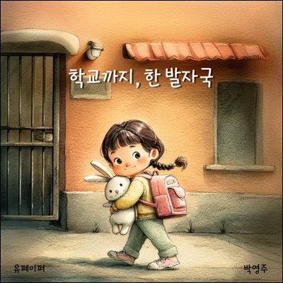 학교까지,한 발자국