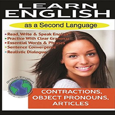 LearnGlobal English: Contractions, Object Pronouns, Articles (런 글로벌 잉글리쉬)(지역코드1)(한글무자막)(DVD)