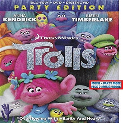 Trolls (트롤) (Party Edition)(한글무자막)(Blu-ray)