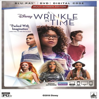 A Wrinkle In Time (시간의 주름) (2018) (한글무자막)(Blu-ray + DVD + Digital Code)