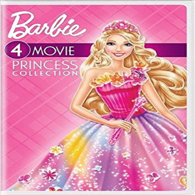 Barbie: 4-Movie Princess Collection (바비: 프린세스 컬렉션)(지역코드1)(한글무자막)(DVD)