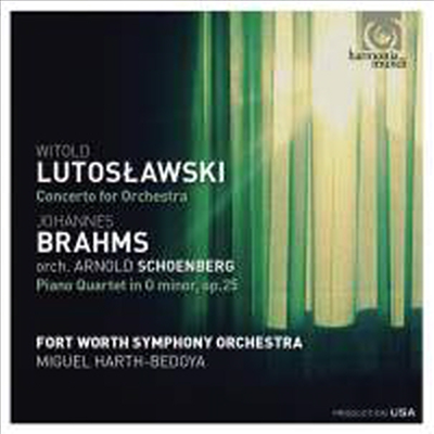 브람스: 피아노 오중주 1번 - 관현악반 &amp; 루토슬라프스키: 관현악 협주곡 (Brahms: Piano Quartet No.1 for Schoenberg Edition &amp; Lutosławski: Concerto for Orchestra) (SACD Hybrid) - Miguel Harth-Bedoya