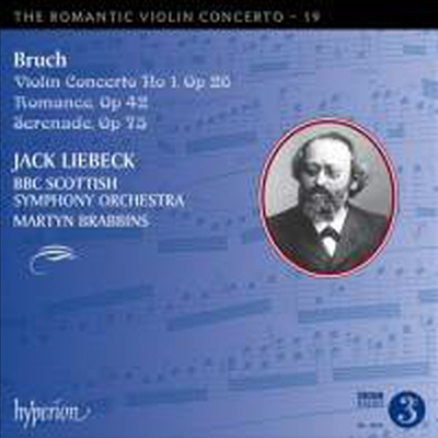 브루흐: 바이올린 협주곡 1번 &amp; 로망스 (Bruch: Violin Concerto No.1 &amp; Romance In A Minor For Violin &amp; Orchestra, Op. 42)(CD) - Jack Liebeck