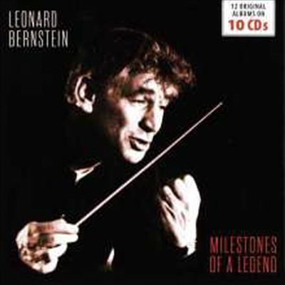 번스타인과 뉴욕 필하모닉 - 12장의 오리지널 앨범 컬렉션 (Leonard Bernstein - Milestones of a Legend) (10CD Boxset) - Leonard Bernstein