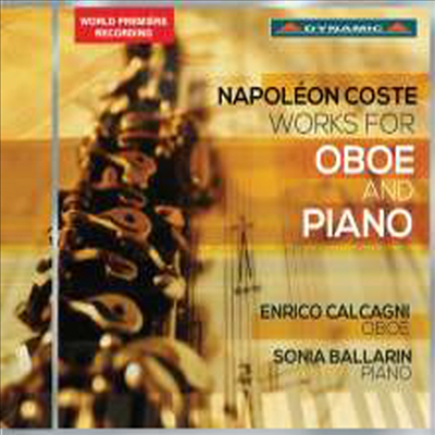 코스트: 오보에와 피아노를 위한 작품집 (Coste: Works for Oboe &amp; Piano)(CD) - Enrico Calcagni