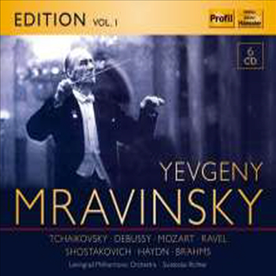 에프게니 므라빈스키 에디션 (Evgeny Mravinsky Edition - Tschaikowsky, Haydn, Schostakowitsch, Mozart, Debussy, Ravel, Brahms) (6CD Boxset) - Yevgeni Mravinsky