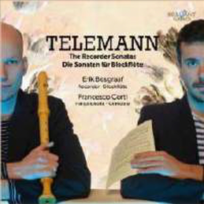 텔레만: 리코더와 하프시코드를 위한 작품집 (Telemann: Sonatas for Recorder & Harpsichord)(CD) - Erik Bosgraaf