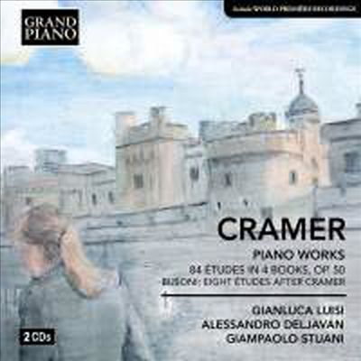 크라머: 피아노 연습곡 전곡 & 부조니: 피아노 연습곡 7권 (Cramer: 84 Etudes In 4 Books, Op. 50 & Busoni: Eight Etudes After Cramer) (2CD) - Gianluca Luisi