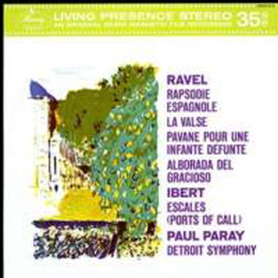 라벨: 스페인 광시곡, 라 발스 & 죽은 왕녀를 위한 파반느 (Ravel: Rapsodie Espagnole, La Valse & Pavane Pour Une Infante Defunte) (180g)(LP) - Paul Paray