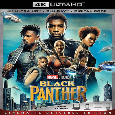 Black Panther (블랙 팬서) (2018) (한글무자막)(4K Ultra HD + Blu-ray + Digital Code)