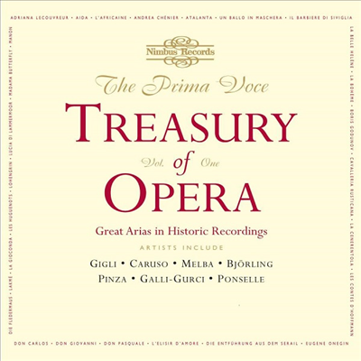 오페라 아리아 명연주 1집 (Prima Voce - Treasury of Opera Vo.1 Great Arias in Historic Recordings) (6CD Boxset) - 여러 아티스트