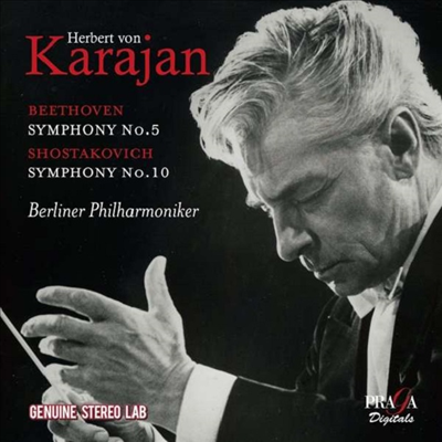 베토벤: 교향곡 5번 & 쇼스타코비치: 교향곡 10번 (Beethoven: Symphony No.5 & Shostakovich: Symphony No.10)(CD) - Herbert von Karajan