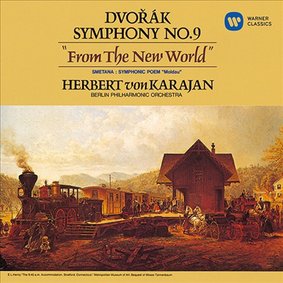 드보르작: 교향곡 9번 '신세계, 시벨리우스: 교향곡 2번 (Dvorak: Symphony No.9 'From The New World', Sibelius: SYmphony No.2) (Ltd. Ed)(Single Layer)(SHM-SACD)(일본반) - Herbert von Karajan