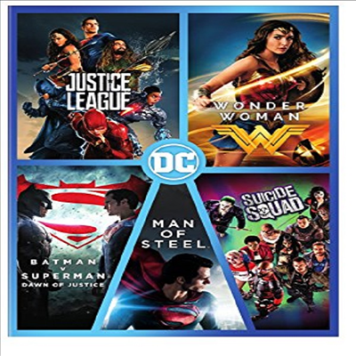 DC 5-Film Collection Justice League/Wonder Woman/Suicide Squad/ Batman v Superman: DOJ/Man of Steel (DC 5 필름 컬렉션)(지역코드1)(한글무자막)(DVD)