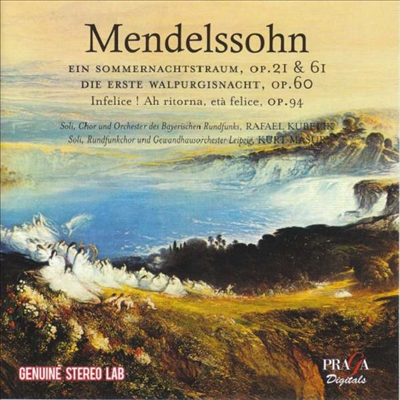 멘델스존: 한여름 밤의 꿈 & 발푸르기스의 첫날밤 (Mendelssohn: Ein Sommernachtstraum & Die erste Walpurgisnacht op. 60)(CD) - Kurt Masur