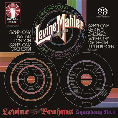 말러: 교향곡 1, 4번 & 브람스: 교향곡 1번 (Mahler: Symphonies Nos.1, 4 & Brahms: Symphony No.1) (2SACD Hybrid) - James Levine