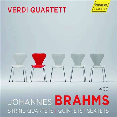 브람스: 현악 사중주, 현악 오중주 & 현악 육중주 (Brahms: String Quartets, String Quintet & String Sextet) (4CD) - Verdi Quartett