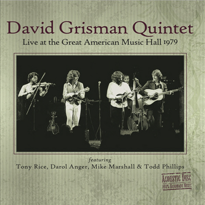 David Grisman - Live At The Great American Music Hall 1979 (2CD)