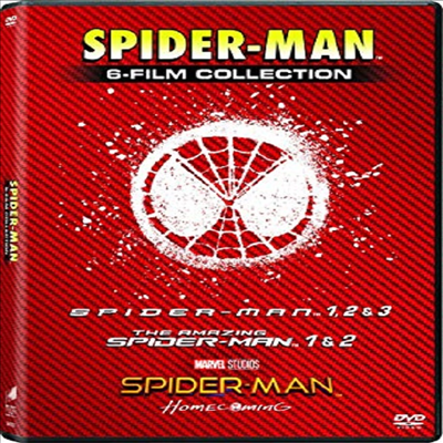 Spider-Man 1, 2, 3 / Amazing Spider-Man 1, 2 / Spider-Man: Homecoming (스파이더맨 1,2,3 / 어메이징 스파이더맨 1, 2 / 스파이더맨 홈커밍)(지역코드1)(한글무자막)(DVD)