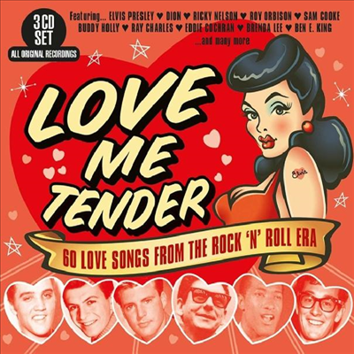 Various Artists - Love Me Tender - 60 Love Songs From The Rock &#39;n&#39; Roll Era (3CD)