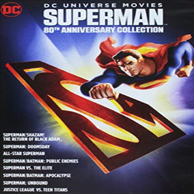 DC Universe Movies Superman 80th Anniversary Collection (DC 유니버스 무비 슈퍼맨)(지역코드1)(한글무자막)(DVD)