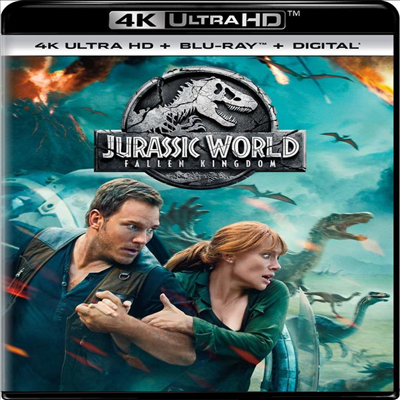 Jurassic World: Fallen Kingdom (쥬라기 월드: 폴른 킹덤) (2018) (한글무자막)(4K Ultra HD + Blu-ray + Digital)