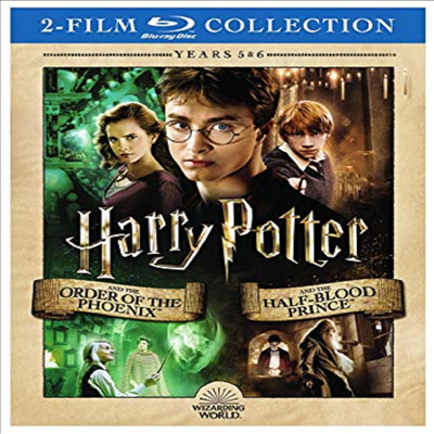 Harry Potter Double Feature: Harry Potter and the Order of the Phoenix / Harry Potter and the Half-Blood Prince (해리 포터와 불사조 기사단/해리 포터와 혼혈 왕자)(한글무자막)(Blu-ray)