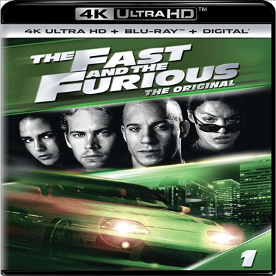 Fast & The Furious (분노의 질주) (2001) (한글무자막)(4K Ultra HD + Blu-ray + Digital)