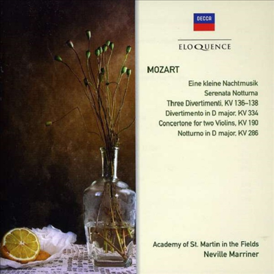 모차르트: 디베르티멘토 &amp; 세레나데 (Mozart: Divertimento &amp; Serenade) (2CD) - Neville Marriner