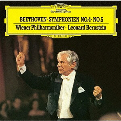 베토벤: 교향곡 4, 5번 (Beethoven: Symphonies Nos.4 & 5)(Ltd. Ed)(UHQCD)(일본반) - Leonard Bernstein