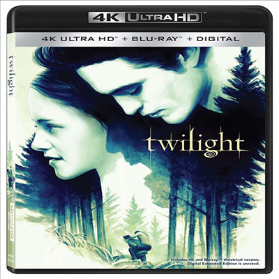 Twilight: 10th Anniversary Edition (트와일라잇) (2008) (한글무자막)(4K Ultra HD + Blu-ray + Digital)