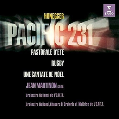 오네게르: 패시픽 231, 럭비 & 크리스마스 칸타타 (Honegger: Pacific 231, Rugby & Christmas Cantata)(CD) - Jean Martinon