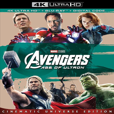 Avengers: Age Of Ultron (어벤져스: 에이지 오브 울트론) (2015) (한글자막)(4K Ultra HD + Blu-ray + Digital Code)