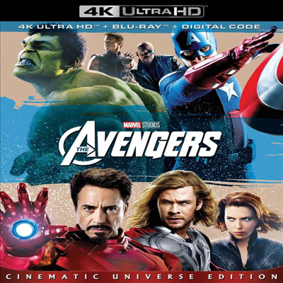 Marvel&#39;s The Avengers (어벤져스) (2012) (한글무자막)(4K Ultra HD + Blu-ray + Digital Code)