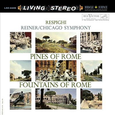 레스피기: 로마의 소나무, 로마의 분수 (Respighi: Pines Of Rome, Fountains Of Rome) (Ltd. Ed)(45RPM)(Super Analog)(200G)(2LP) - Fritz Reiner