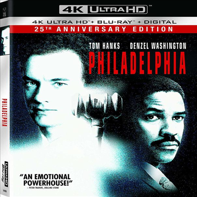 Philadelphia: 25th Anniversary Edition (필라델피아) (1993) (한글자막)(4K Ultra HD + Blu-ray + Digital)