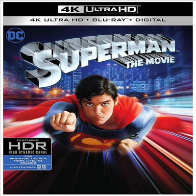 Superman: The Movie (슈퍼맨) (1978) (한글무자막)(4K Ultra HD + Blu-ray + Digital)