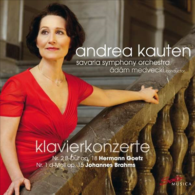 브람스: 피아노 협주곡 1번 &amp; 괴츠: 피아노 협주곡 2번 (Brahms: Piano Concerto No.1 &amp; Goetz: Piano Concerto No.2) (2CD) - Andrea Kauten