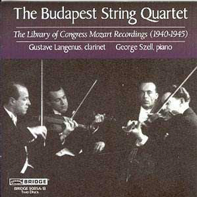 모차르트 : 클라리넷 5중주, 피아노 사중주 K.493 & 현악 사중주 K.421 - Budapest String Quartet