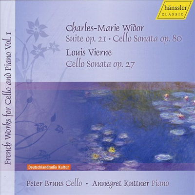 비에른 &amp; 비도르: 첼로 소나타 (Vierne &amp; Widor: Cello Sonatas)(CD) - Peter Bruns