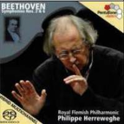 베토벤 : 교향곡 2번 & 6번 '전원' (Beethoven : Symphony No.2 & 6) (SACD Hybrid) - Philippe Herreweghe