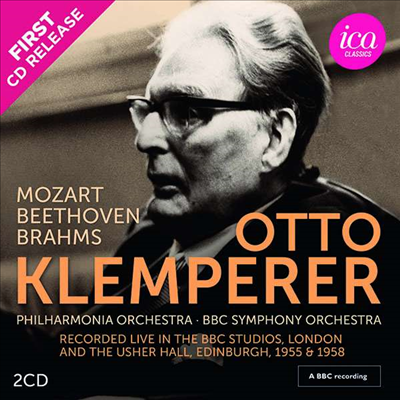 베토벤: 교향곡 5번, 모차르트: 교향곡 25번 &amp; 브람스: 독일 레퀴엠 (Beethoven: Symphony No.5, Mozart: Symphony No.25 &amp; Brahms: Ein Deutsches Requiem, Op. 45) (2CD) - Otto Klemperer