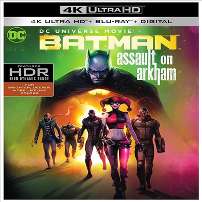 Batman: Assault On Arkham (배트맨: 아캄습격) (2014) (한글무자막)(4K Ultra HD + Blu-ray + Digital)