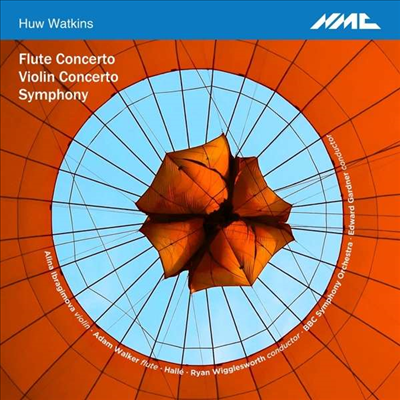 왓킨스: 플루트 협주곡, 바이올린 협주곡 &amp; 교향곡 (Watkins: Flute Concerto, Violin Concerto &amp; Symphony)(CD) - Ryan Wigglesworth