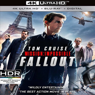 Mission: Impossible - Fallout (미션 임파서블: 폴아웃) (2018) (한글무자막)(4K Ultra HD + Blu-ray + Digital)