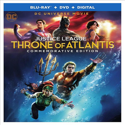 Justice League: Throne Of Atlantis (저스티스 리그: 아틀란티스의 왕좌) (2015) (한글무자막)(Blu-ray + DVD + Digital)
