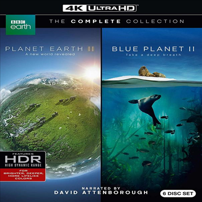 Planet Earth II / Blue Planet II (살아있는 지구 2 / 블루 플래닛 2) (한글무자막)(4K Ultra HD + Blu-ray)