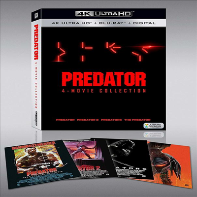 Predator: 4 Movie Collection (프레데터 시리즈 1-4) (한글무자막)(4K Ultra HD + Blu-ray + Digital)